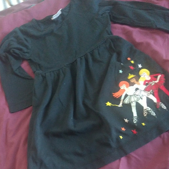 Hanna Andersson Black Dress with Colorful Print - Picture 8 of 8